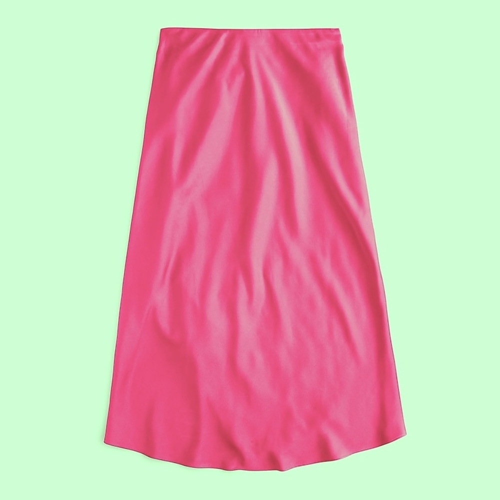 J. Crew Pull-On Slip Skirt - Hot Pink - XS